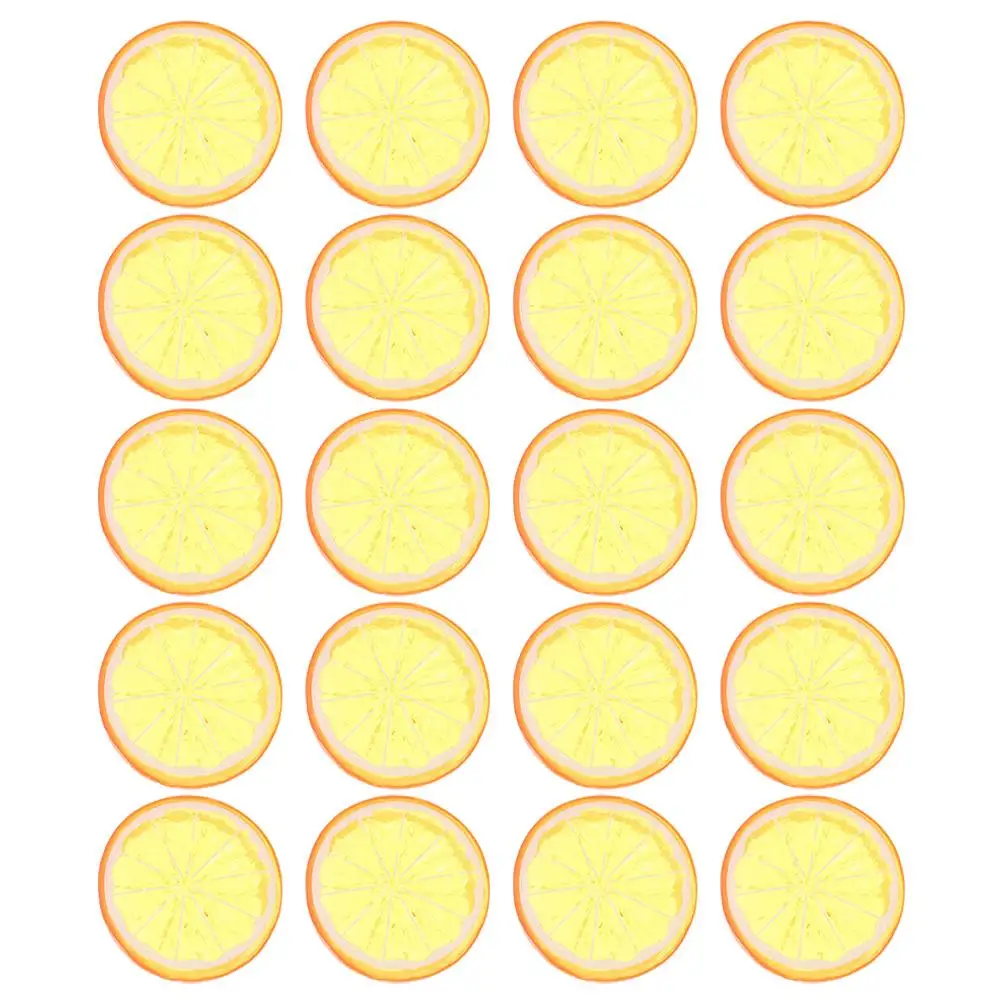 20 Pcs Artificial Lemon SlicesFruits Plastic Fake Simulation Decorations for Photography Props Home Office Decoration
20 Pcs Artificial Lemon SlicesFruits Plastic Fake Simulation Decorations for Photography Props Home Office Decoration