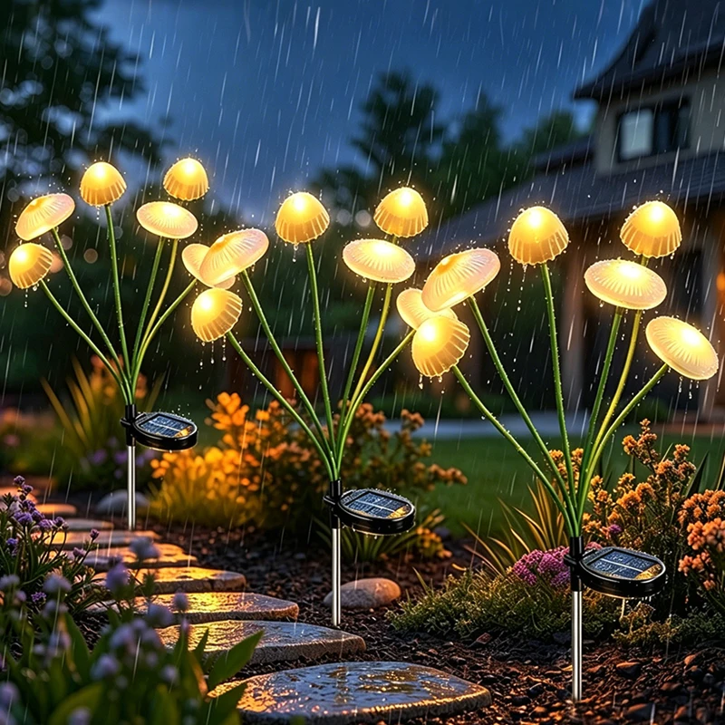 Solar Jellyfish Mushroom Lights Outdoor Waterproof Garden Decor Path Sway Lights for Patio Balcony Street Yard Walk
Solar Jellyfish Mushroom Lights Outdoor Waterproof Garden Decor Path Sway Lights for Patio Balcony Street Yard Walk