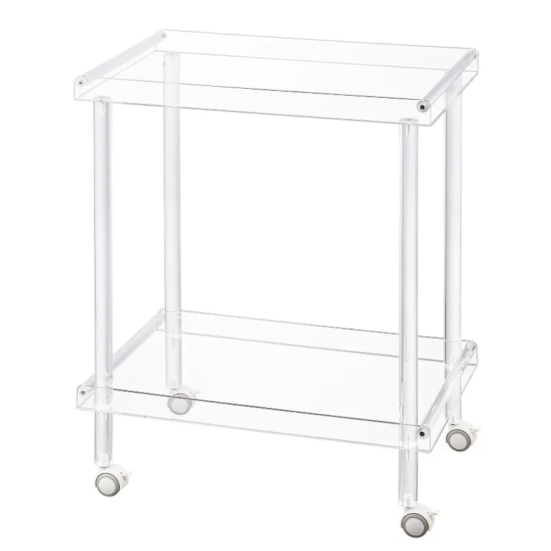 ins wind acrylic, trolley, living room coffee table, double-layer pulley, movable kitchen, household storage rack
ins wind acrylic, trolley, living room coffee table, double-layer pulley, movable kitchen, household storage rack