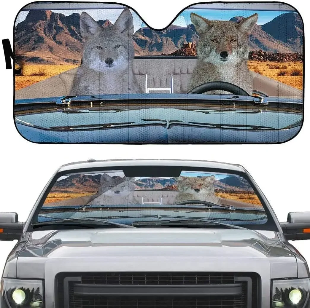 Автомобильный солнцезащитный козырек Coyote A Ride In The Desert с левым рулем, забавная пара Coyote Driving At Sunset, автоматический солнцезащитный козырек, Coyote Wild Anim
Автомобильный солнцезащитный козырек Coyote A Ride In The Desert с левым рулем, забавная пара Coyote Driving At Sunset, автоматический солнцезащитный козырек, Coyote Wild Anim