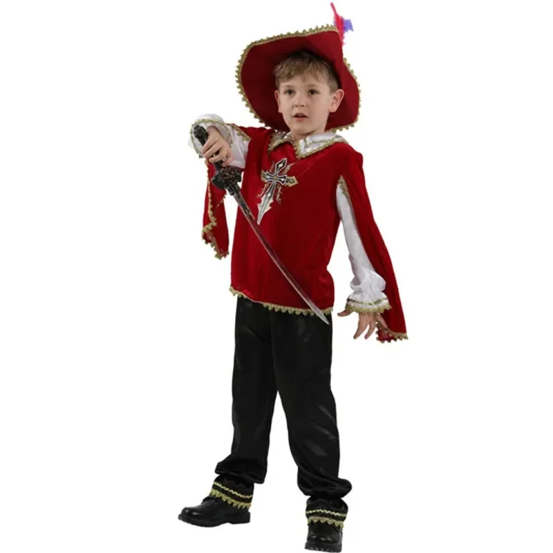 Kids Boys Medieval Musketeer Cosplay Costumes Child Greek Roman Warrior Knight Costume Halloween Carnival Purim Fancy Dress
Kids Boys Medieval Musketeer Cosplay Costumes Child Greek Roman Warrior Knight Costume Halloween Carnival Purim Fancy Dress