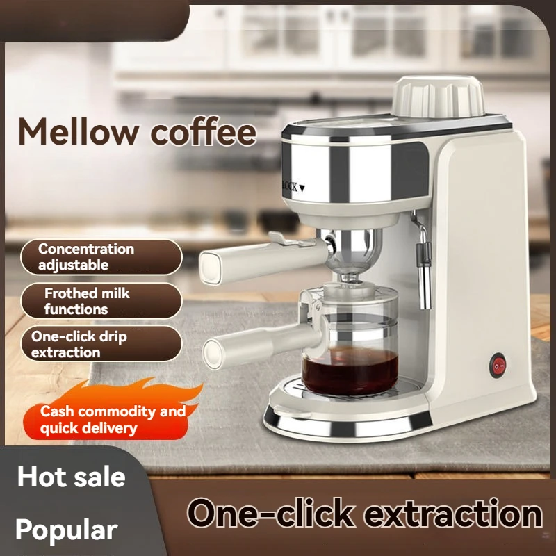 Semi-automatic All-in-one Coffee Machine for Home Use Small Italian Espresso Milk Foam Dripping Steam Type
Semi-automatic All-in-one Coffee Machine for Home Use Small Italian Espresso Milk Foam Dripping Steam Type