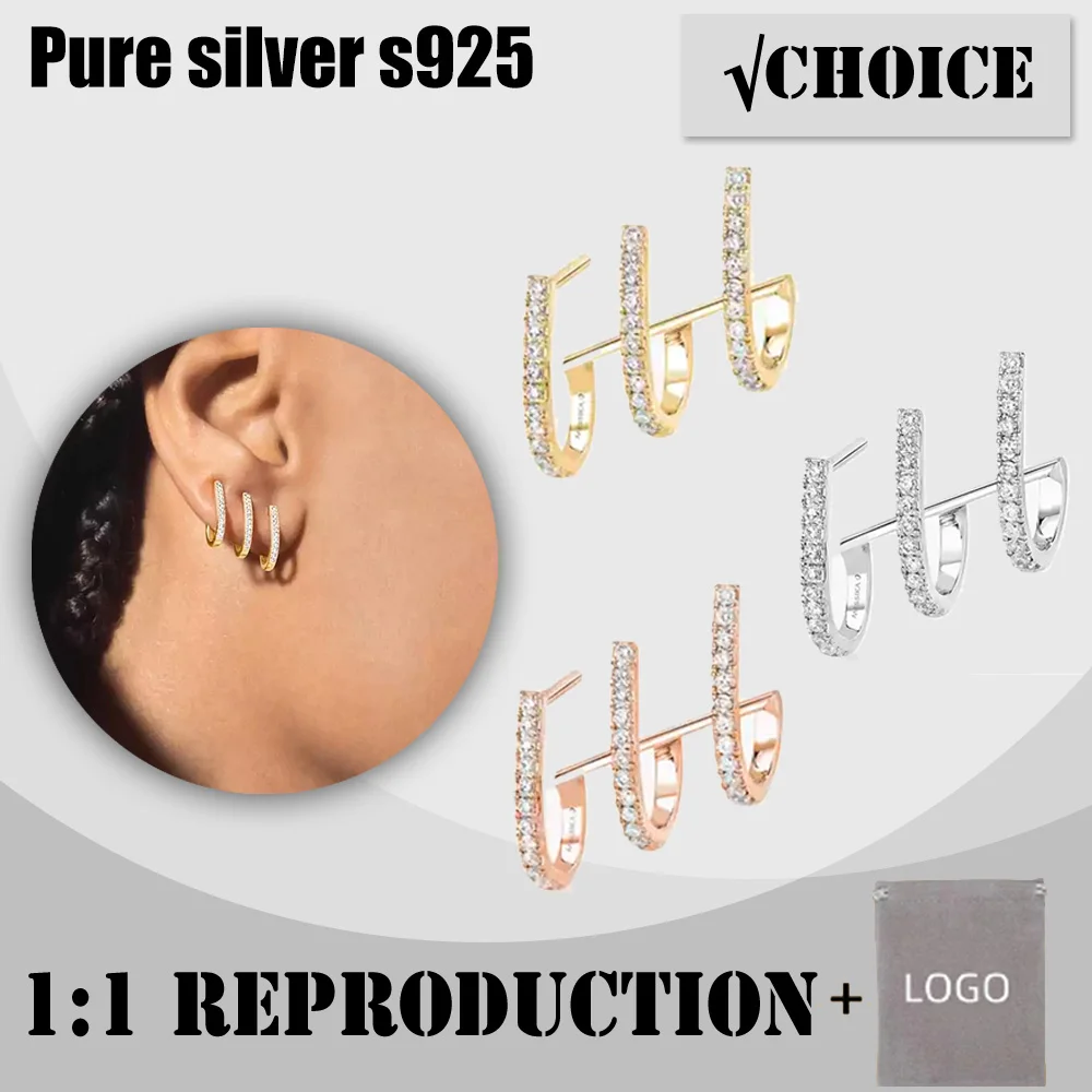 Classic luxury sterling silver 925 round multi-circle diamond stud earrings messik GATSBY series fashion romantic stud earrings
Classic luxury sterling silver 925 round multi-circle diamond stud earrings messik GATSBY series fashion romantic stud earrings