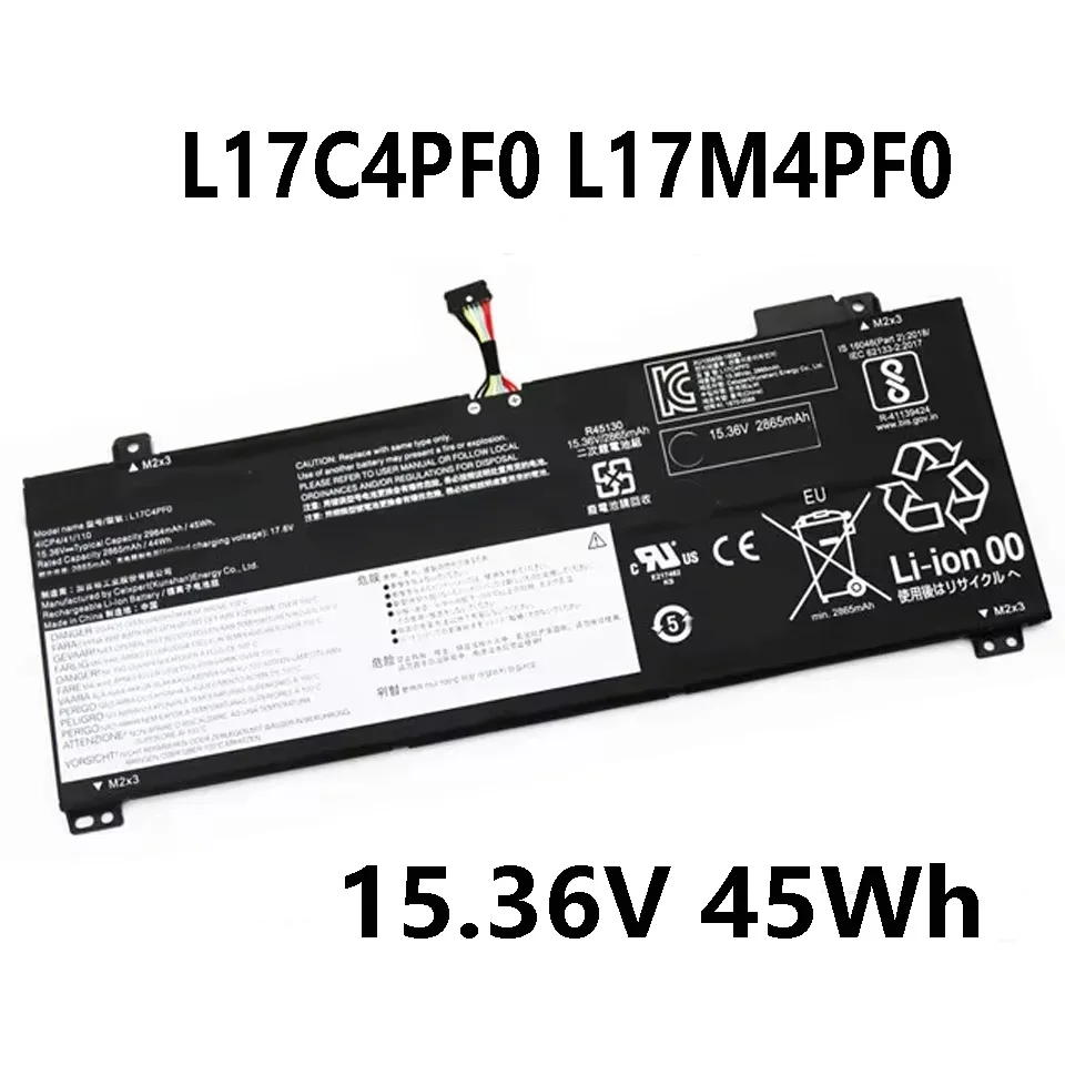 L17C4PF0 L17M4PF0 15,36 В 45 Втч Аккумулятор для ноутбука Lenovo xiaoxin Air 13IWL IdeaPad S530 Series
L17C4PF0 L17M4PF0 15,36 В 45 Втч Аккумулятор для ноутбука Lenovo xiaoxin Air 13IWL IdeaPad S530 Series