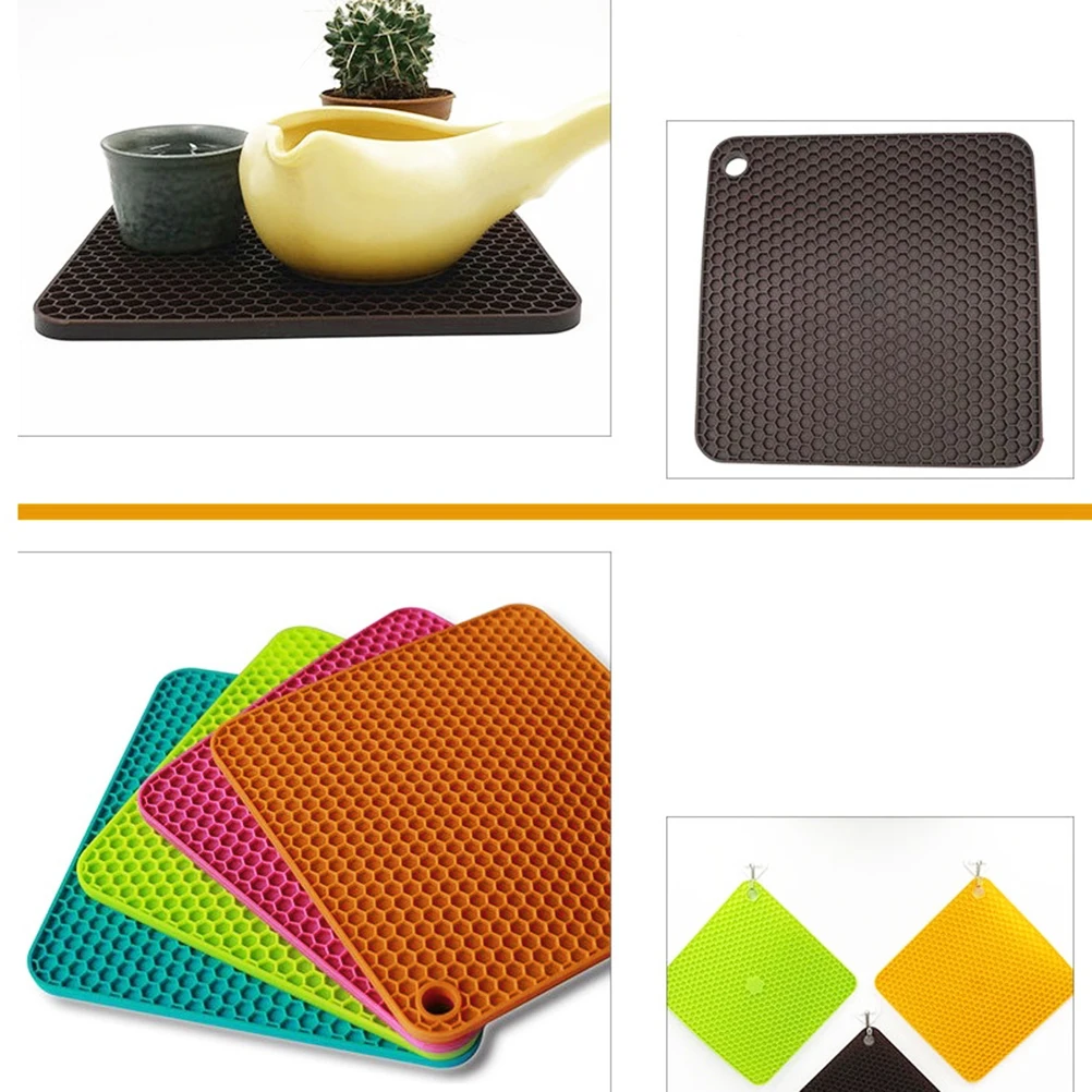 4 Pcs Silicone Placemat Square Pot Holder Heat Insulation Mat Non Slip Kitchen Trivet Cookware Coaster Waterproof Table Pad Pan
4 Pcs Silicone Placemat Square Pot Holder Heat Insulation Mat Non Slip Kitchen Trivet Cookware Coaster Waterproof Table Pad Pan