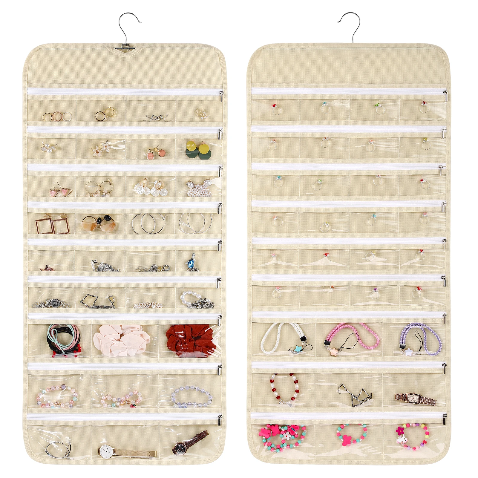 Jewelry ganizer Hanging Storage Bag Clear Windows for Necklace Bracelet Ring Holder Wall Closet Bedroom Display
Jewelry ganizer Hanging Storage Bag Clear Windows for Necklace Bracelet Ring Holder Wall Closet Bedroom Display