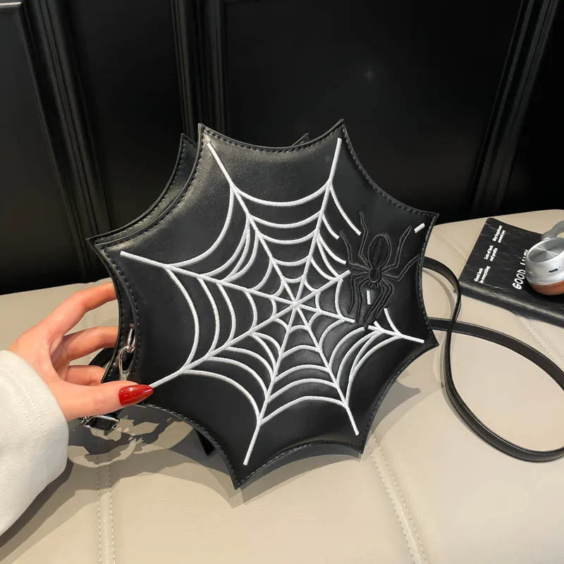 Small Round Bag For Women spider web Shape Crossbody Bag Cute Creative Handbag Zipper Purse Ladies Gothic Trend Messenger Bag
Small Round Bag For Women spider web Shape Crossbody Bag Cute Creative Handbag Zipper Purse Ladies Gothic Trend Messenger Bag
