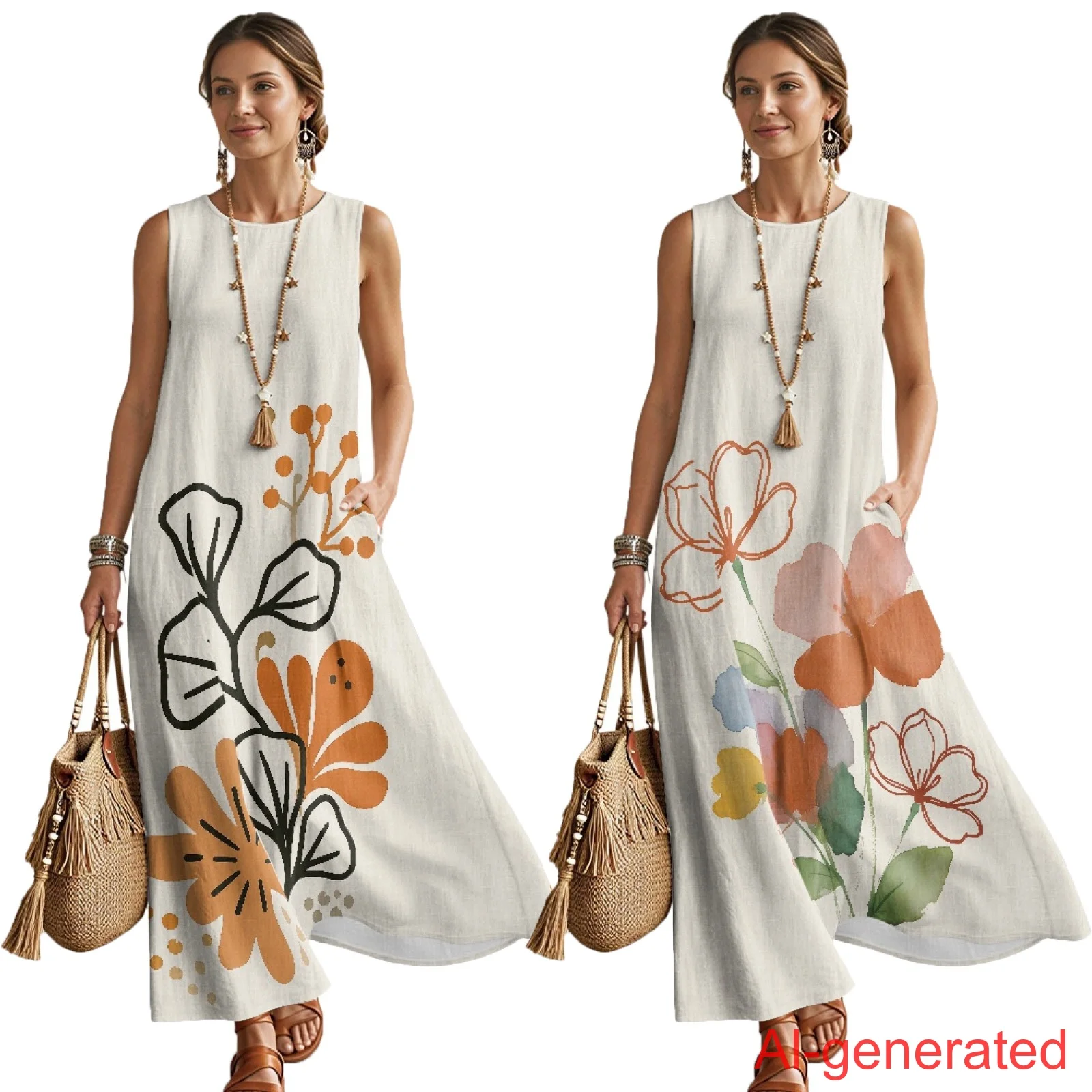 INSTANTARTS Women‘S Imitation Linen Dress Loose Breathable Skirt Soft Fabric Comfortable Lightweight Perfect for Summer Travel
INSTANTARTS Women‘S Imitation Linen Dress Loose Breathable Skirt Soft Fabric Comfortable Lightweight Perfect for Summer Travel