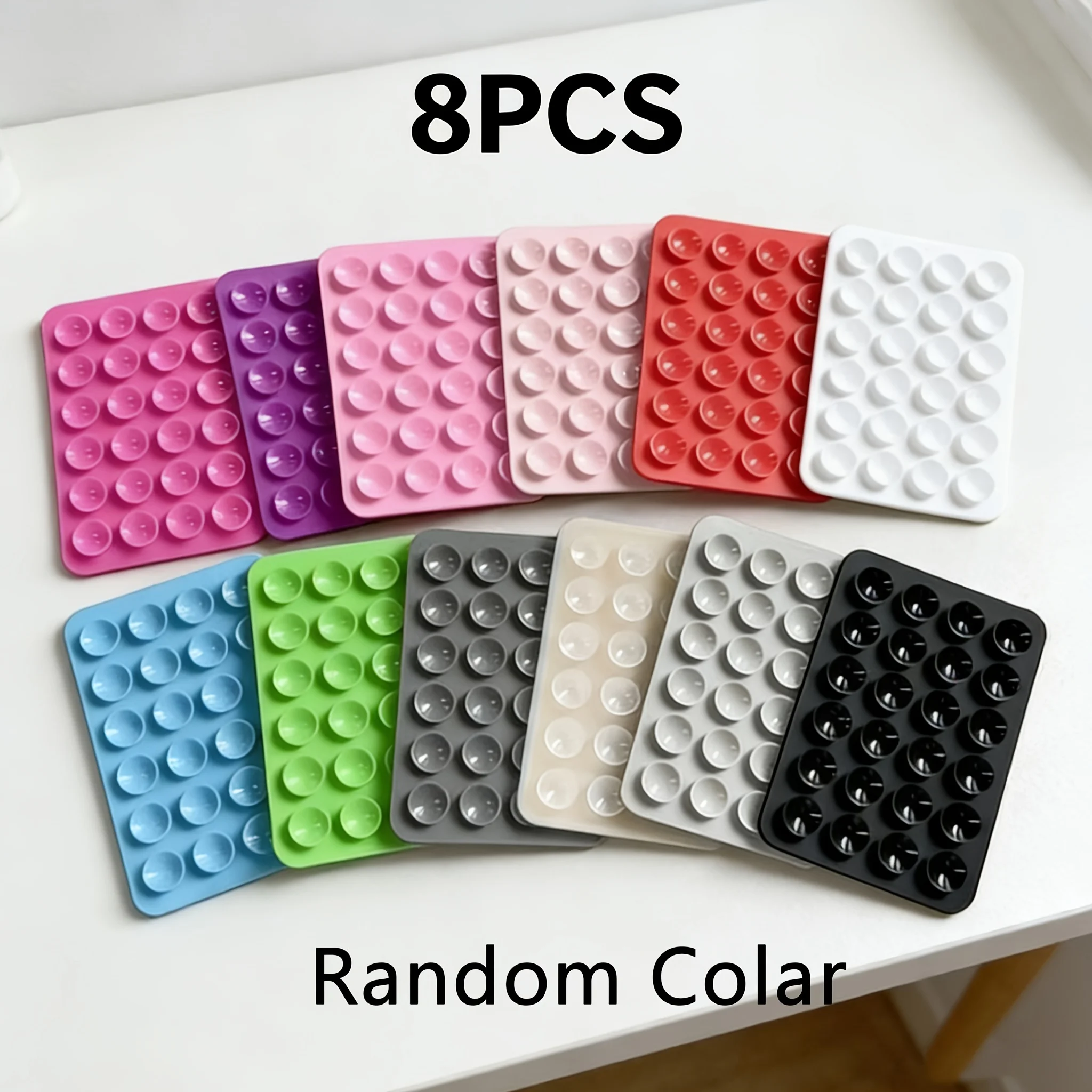 8Pcs Silicone Suction Cup Phone Holder, Random Color. Universal for Phones & Tablets, Reusable & Easy to Remove. Ideal Daily
8Pcs Silicone Suction Cup Phone Holder, Random Color. Universal for Phones & Tablets, Reusable & Easy to Remove. Ideal Daily