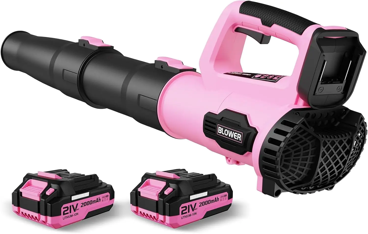 Cordless Leaf Blower 21V, 2×2.0Ah Batteries & Fast Charger, Lightweight 4lbs, 420CFM 150MPH for Lawn Patio Cleaning
Cordless Leaf Blower 21V, 2×2.0Ah Batteries & Fast Charger, Lightweight 4lbs, 420CFM 150MPH for Lawn Patio Cleaning