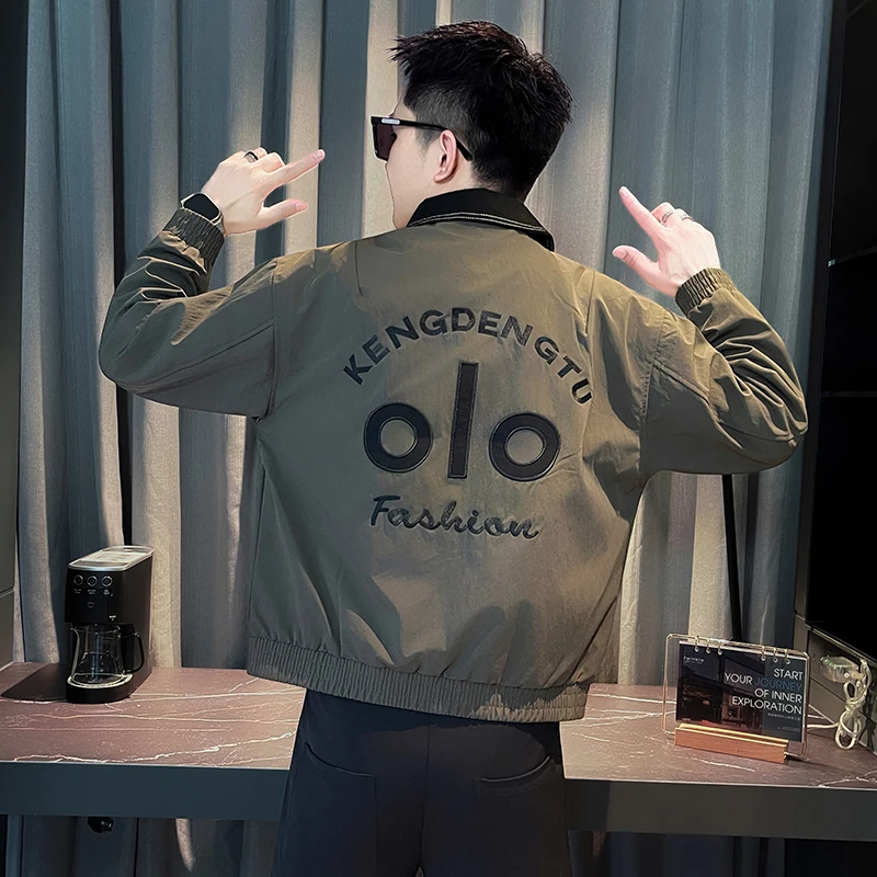 Small Size Men's Casual Jaet Korean Sle XS Collar Embroidery Streetwear Youth Faion Polyester Fiber Long Sve Zipper
Small Size Men's Casual Jaet Korean Sle XS Collar Embroidery Streetwear Youth Faion Polyester Fiber Long Sve Zipper