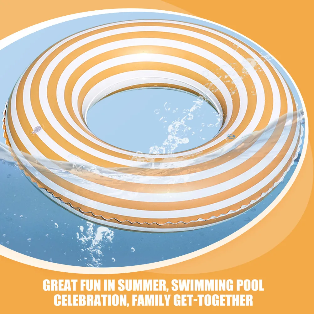 PVC Inflatable Striped Swim Ring for Pool Sea Outdoor Fun Adult Swimming Float Ring Summer Beach Party Decoration Lounge
PVC Inflatable Striped Swim Ring for Pool Sea Outdoor Fun Adult Swimming Float Ring Summer Beach Party Decoration Lounge