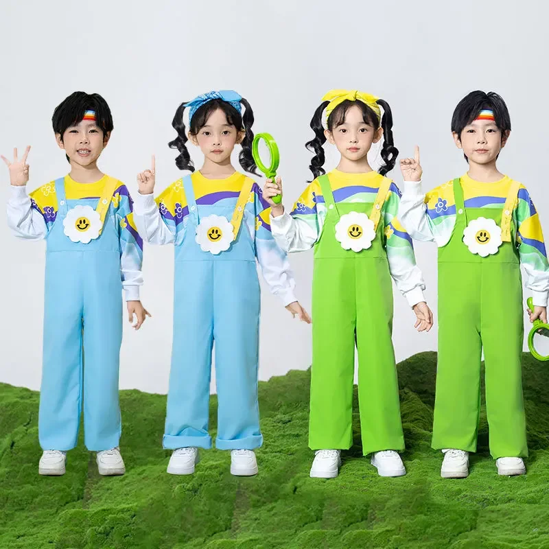 Cute Children's Stage Costumes, Group Costumes, Cheerleaders Dance Performance Overalls, Boys and Girls of The Same Style
Cute Children's Stage Costumes, Group Costumes, Cheerleaders Dance Performance Overalls, Boys and Girls of The Same Style