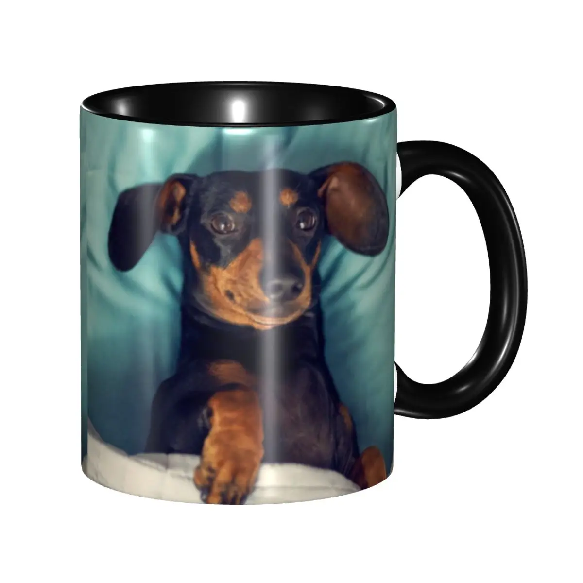 DIY Dachshund Ceramic Mug Customized Badger Sausage the Wiener Dog Coffee Cups Creative Present
DIY Dachshund Ceramic Mug Customized Badger Sausage the Wiener Dog Coffee Cups Creative Present