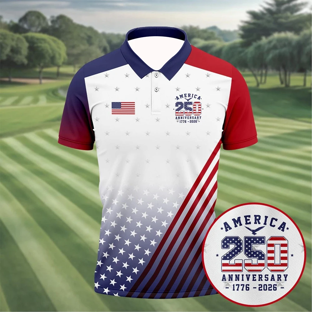 America 250th Anniversary Golf Polo Shirt, Patriotic USA Flag Golf Shirt, 1776–2026 American Flag Polo,Fourth of July Golf Shirt
America 250th Anniversary Golf Polo Shirt, Patriotic USA Flag Golf Shirt, 1776–2026 American Flag Polo,Fourth of July Golf Shirt