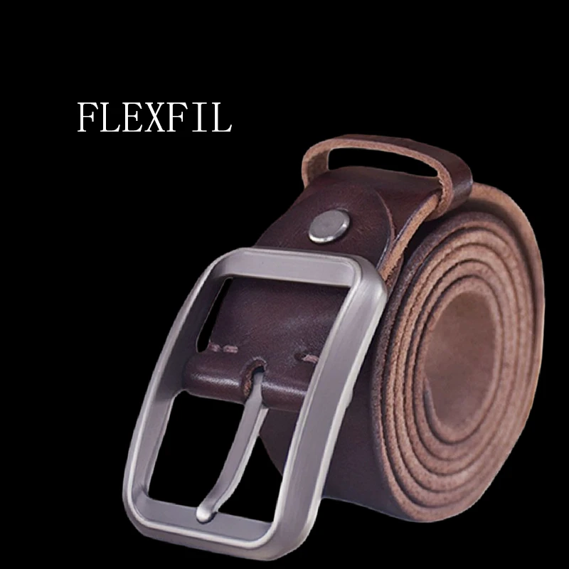FLEXFIL Men vintage Leather Belt Metal simplicity Business Fashion Classic brand leisure Cowskin Waist Strap Jeans Men Belt
FLEXFIL Men vintage Leather Belt Metal simplicity Business Fashion Classic brand leisure Cowskin Waist Strap Jeans Men Belt