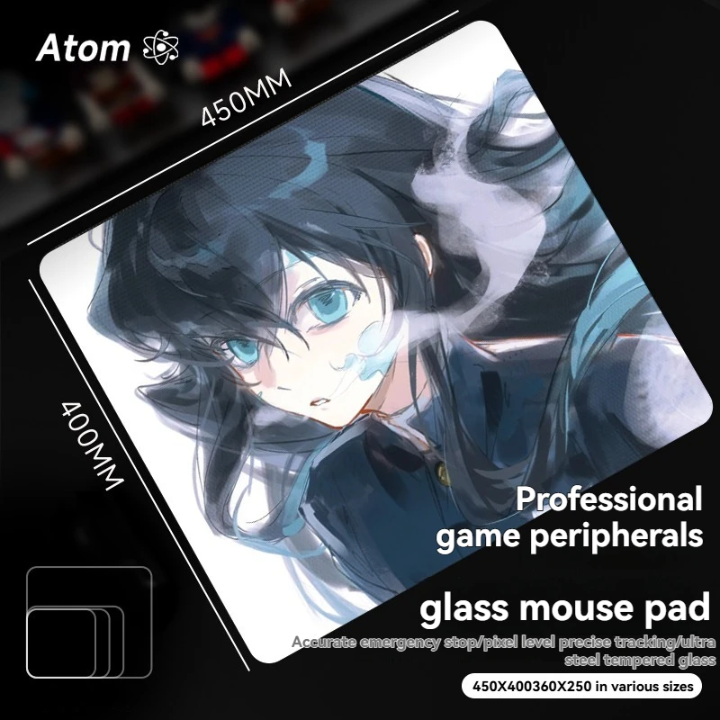 ATOM Tempered Glass Mouse Pads Customized Anime E-Sports Gaming Mats Desk Pad for PC FPS Gaming Mouse Pad Offices Accessories
ATOM Tempered Glass Mouse Pads Customized Anime E-Sports Gaming Mats Desk Pad for PC FPS Gaming Mouse Pad Offices Accessories