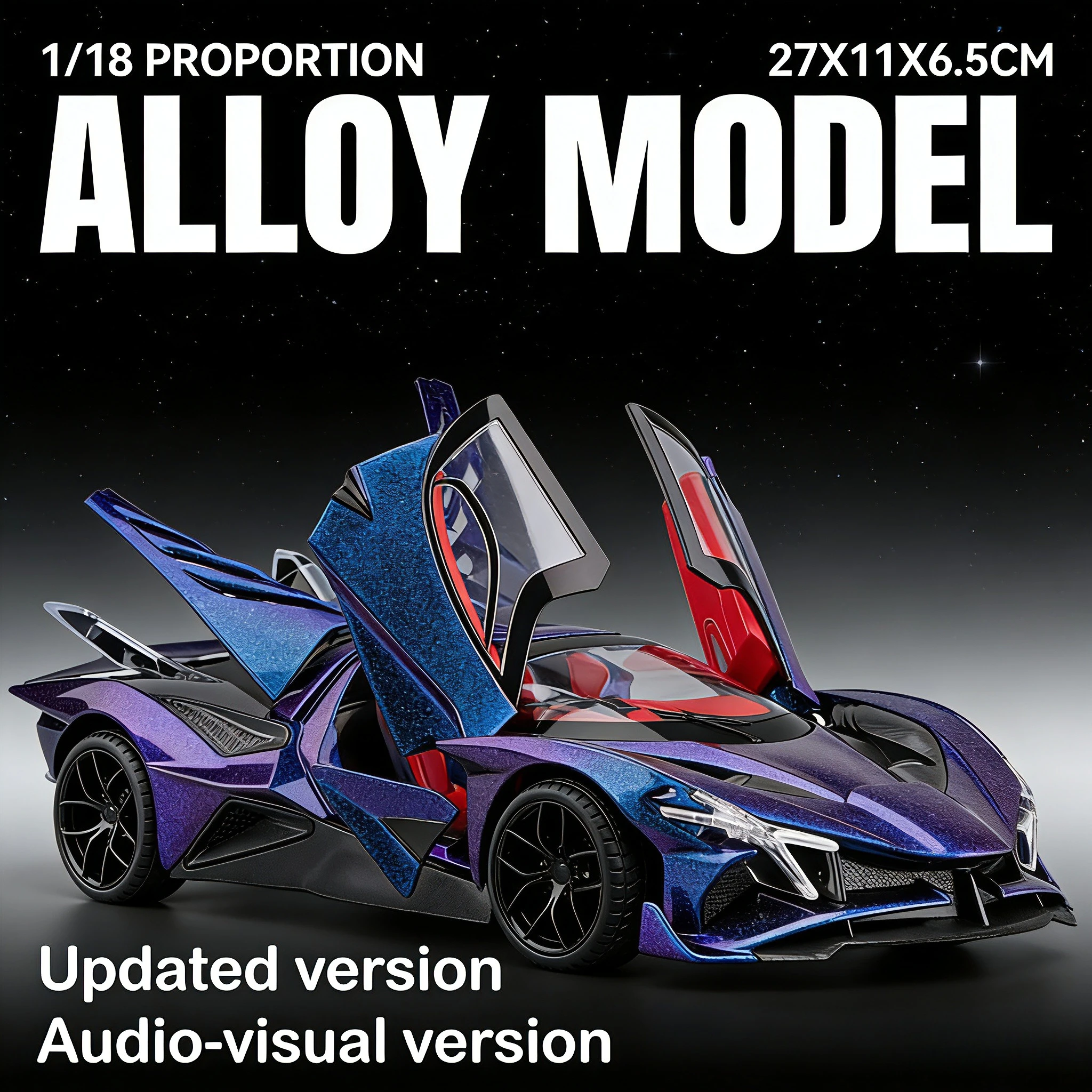 Масштаб 1:18 Apollo Metal Concept Racer, модель автомобиля из сплава, игрушка с акустическими и оптическими эффектами в подарок для всех возрастов.
Масштаб 1:18 Apollo Metal Concept Racer, модель автомобиля из сплава, игрушка с акустическими и оптическими эффектами в подарок для всех возрастов.