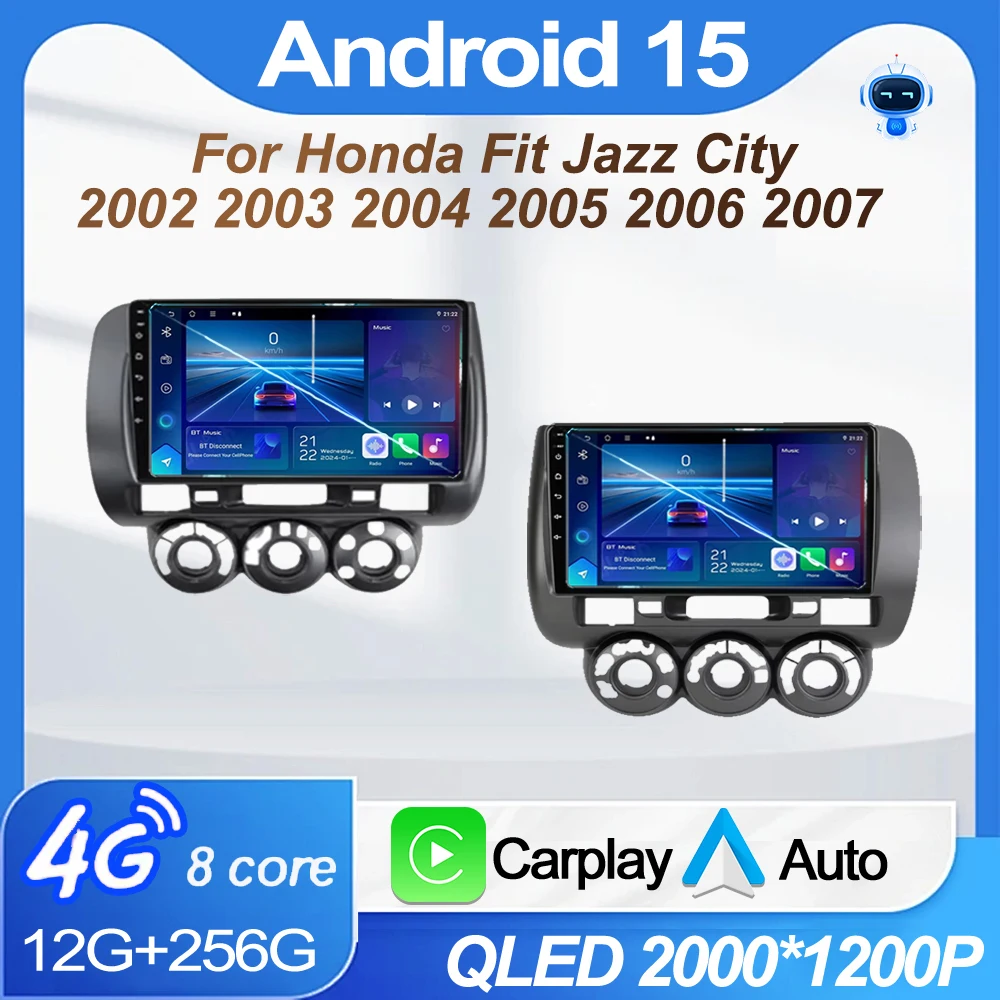 Для HONDA FIT JAZZ RHD LHD 2002 2003 2004 2005 2006 2007 Android 15 Мультимидий Видеоплеер Головное устройство Carplay Carp 9 "Радіоприемник автомобиля
Для HONDA FIT JAZZ RHD LHD 2002 2003 2004 2005 2006 2007 Android 15 Мультимидий Видеоплеер Головное устройство Carplay Carp 9 "Радіоприемник автомобиля