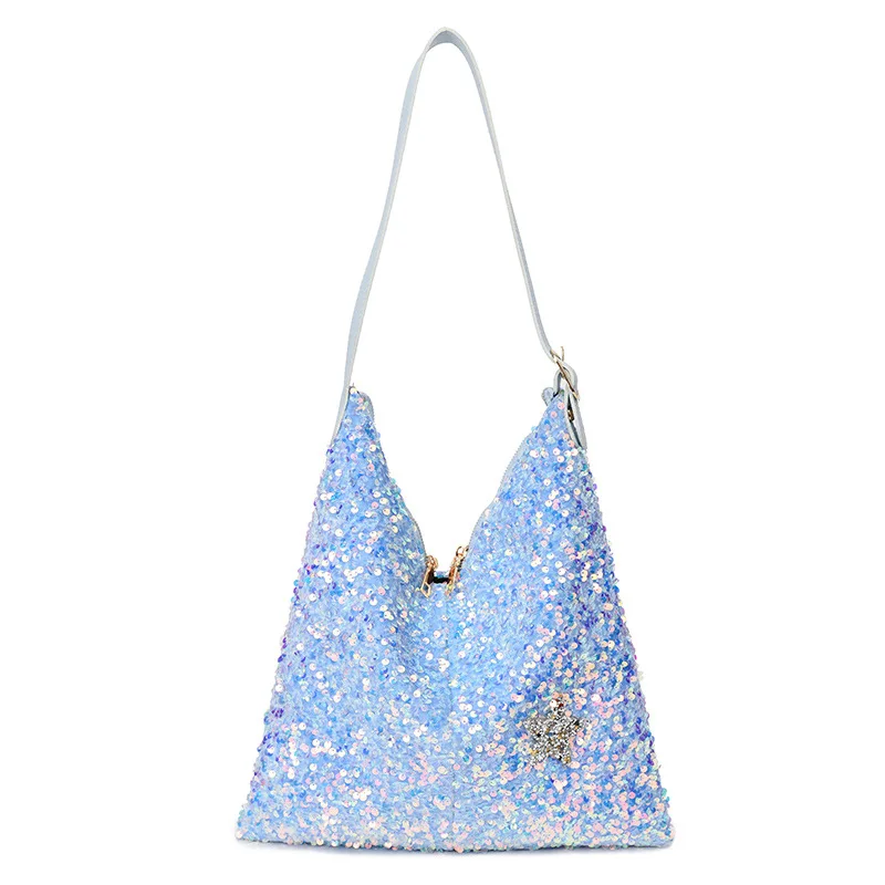 Fashionable Western style women's bag 2025 summer new Korean version shoulder bag popular sequined hand-held armpit bag
Fashionable Western style women's bag 2025 summer new Korean version shoulder bag popular sequined hand-held armpit bag