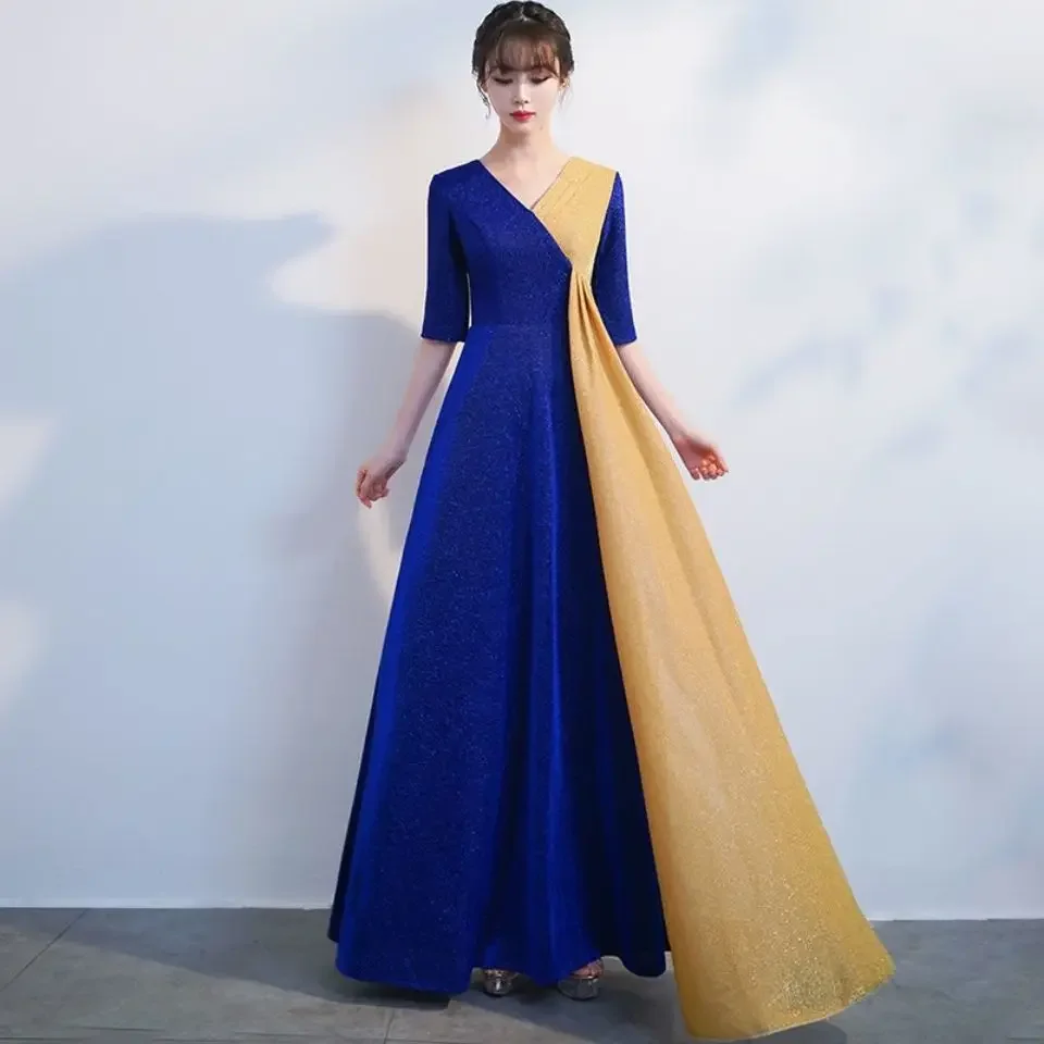 Новое поступление, традиционные модные женские длинные вечерние платья, синие, красные, желтые сценические танцевальные женские костюмы
Новое поступление, традиционные модные женские длинные вечерние платья, синие, красные, желтые сценические танцевальные женские костюмы