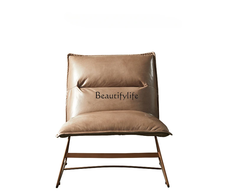 Nordic Modern Minimalist Leather Armchair Leisure Sofa Single Sofa Home Recliner
Nordic Modern Minimalist Leather Armchair Leisure Sofa Single Sofa Home Recliner