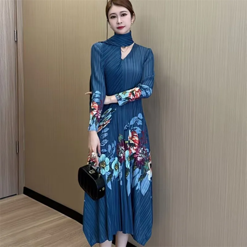 Womens Dresses Long Dresses Female Polka-dot Printing Temperament High-grade Sense Loose Short-sleeved Summer Pleated Line kirt
Womens Dresses Long Dresses Female Polka-dot Printing Temperament High-grade Sense Loose Short-sleeved Summer Pleated Line kirt