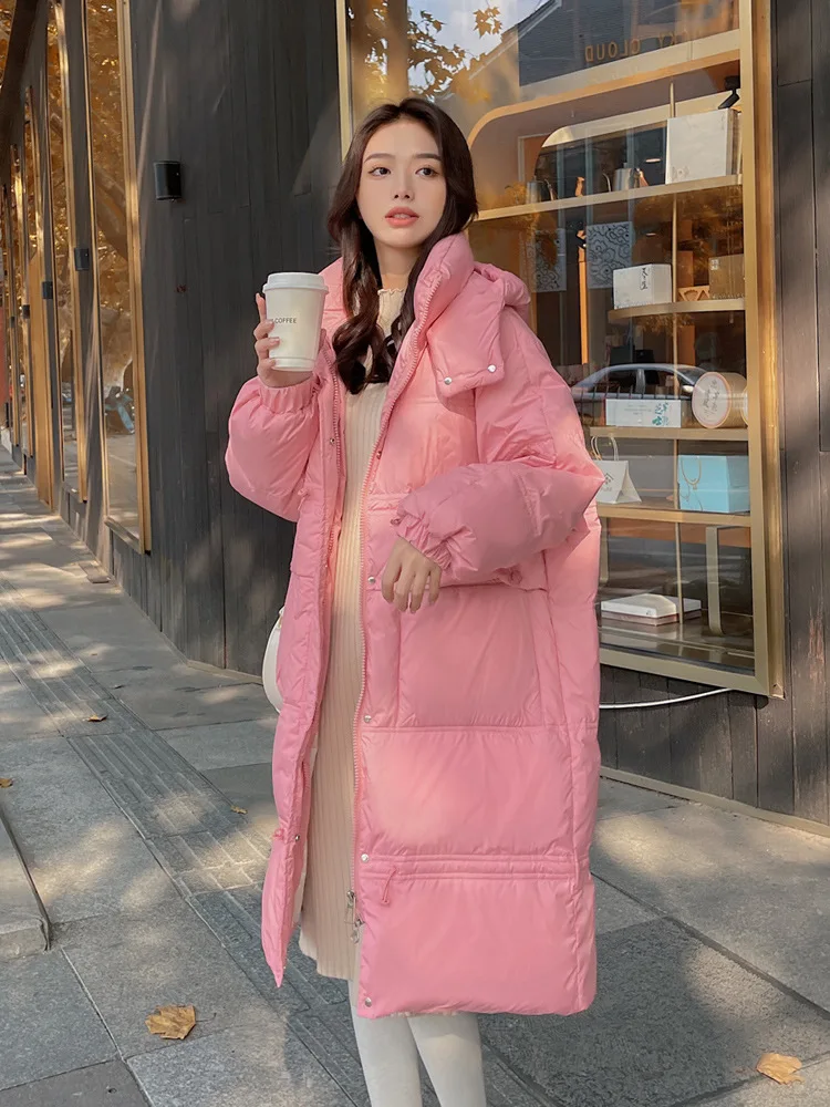 Women Down Down Jacket 2024 Winter Fashion Long 90% White Duck Down Coats Female Zipper Hooded Outwear Ladies Solid Loose Parkas
Women Down Down Jacket 2024 Winter Fashion Long 90% White Duck Down Coats Female Zipper Hooded Outwear Ladies Solid Loose Parkas