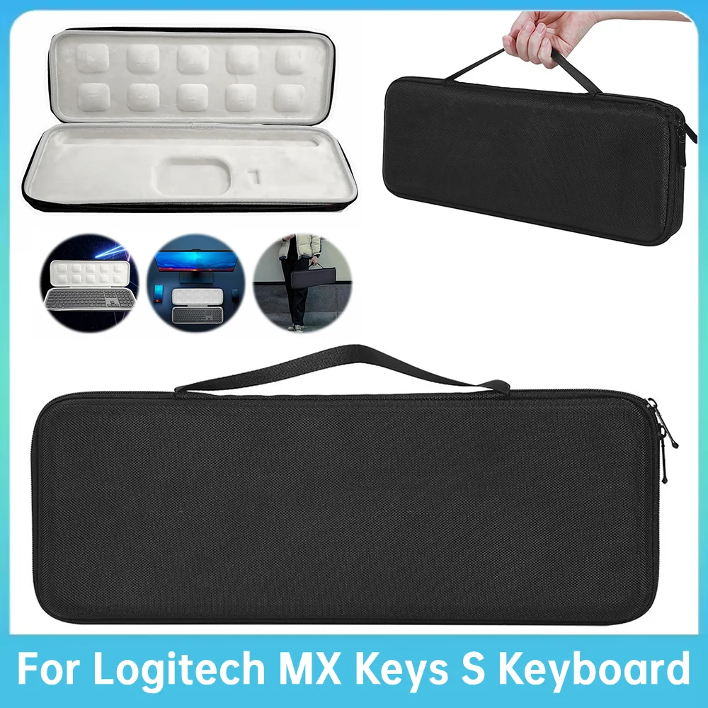 Protective Carrying Keyboard Case Shockproof Hard Carrying Case Travel and Home Storage for Logitech MX Keys S Wireless Keyboard
Protective Carrying Keyboard Case Shockproof Hard Carrying Case Travel and Home Storage for Logitech MX Keys S Wireless Keyboard