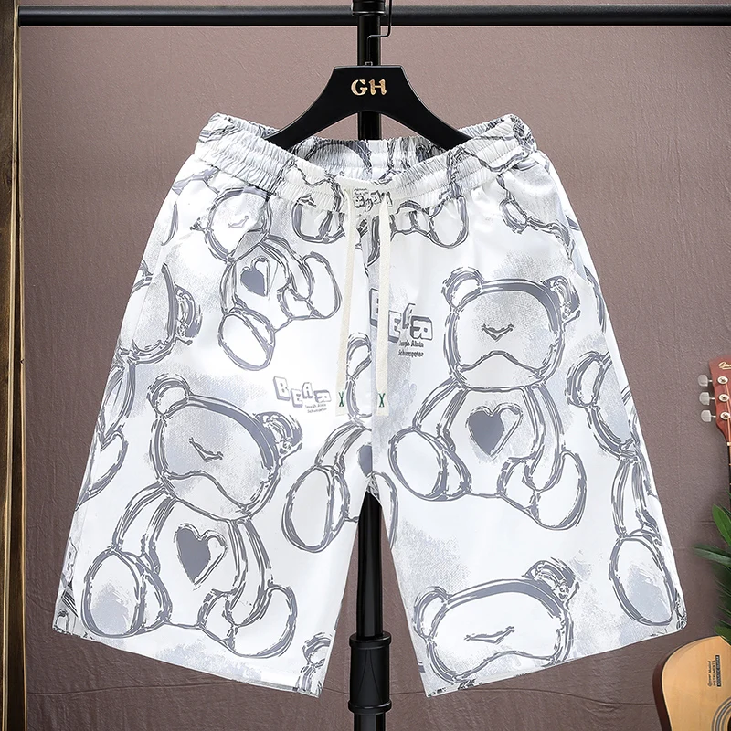 Повседневные мужские летние свободные брюки из ледяного шелка, прямые тонкие брюки средней длины пять четвертей, цветные дышащие брюки с принтом медведя
Повседневные мужские летние свободные брюки из ледяного шелка, прямые тонкие брюки средней длины пять четвертей, цветные дышащие брюки с принтом медведя