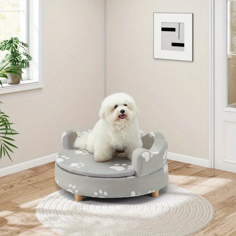 EROMMY 26'' Raised Dog Sofa Bed for Small & Medium Dogs – Comfortable Couch with 3-Sided Backrest & Foam Base, Gray
EROMMY 26'' Raised Dog Sofa Bed for Small & Medium Dogs – Comfortable Couch with 3-Sided Backrest & Foam Base, Gray