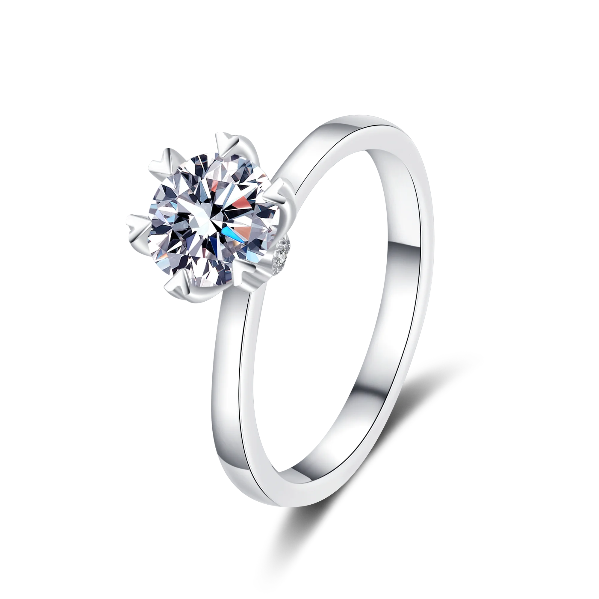925 Sterling Silver Women Ring Jewelry Eternal Gift 1 ct Round Cut Moissanite Diamond Women's Wedding Ring
925 Sterling Silver Women Ring Jewelry Eternal Gift 1 ct Round Cut Moissanite Diamond Women's Wedding Ring