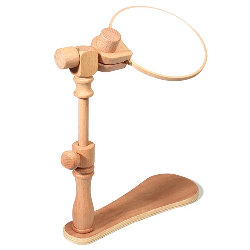 ABGE-держатель пяльца для вышивания, подставка для ручной вышивки крестом, регулируемый универсальный вращающийся инструмент из бука 
ABGE-держатель пяльца для вышивания, подставка для ручной вышивки крестом, регулируемый универсальный вращающийся инструмент из бука