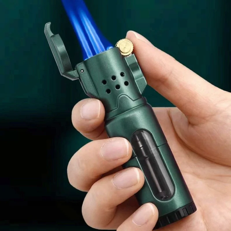 JOBON надувные зажигалки с тремя синими пламенями, колесо зажигания, видимое прозрачное газовое отделение, регулируемый размер пламени, металлический гаджет
JOBON надувные зажигалки с тремя синими пламенями, колесо зажигания, видимое прозрачное газовое отделение, регулируемый размер пламени, металлический гаджет