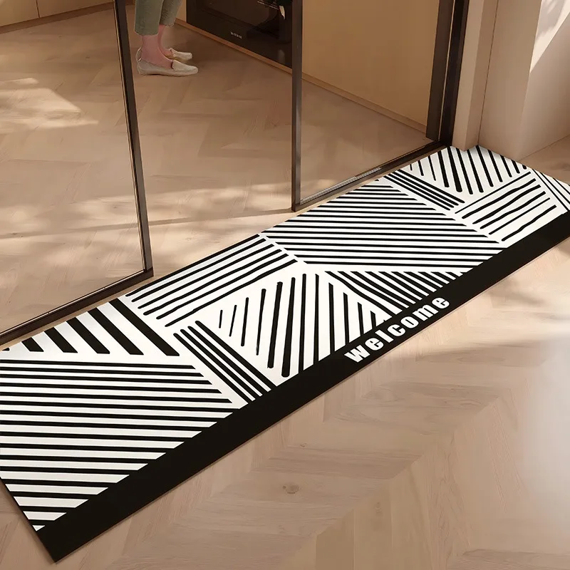 Kitchen Leather Carpet Non-slip Oil-proof Waterproof PVC Floor Mat Black and White Checkered Rug Long Ruler Home Decoration Mats
Kitchen Leather Carpet Non-slip Oil-proof Waterproof PVC Floor Mat Black and White Checkered Rug Long Ruler Home Decoration Mats