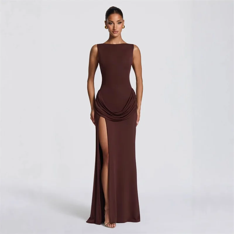 Elegant Sexy Prom Dress Side Split Sleeveless Backless Long Party Gown Casual Formal Wedding Guest Birthday Evening Robe
Elegant Sexy Prom Dress Side Split Sleeveless Backless Long Party Gown Casual Formal Wedding Guest Birthday Evening Robe