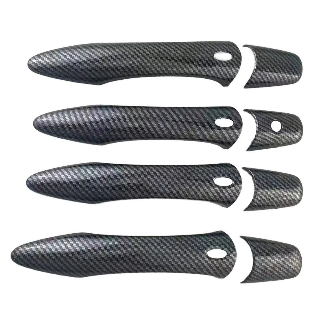 Black Carbon Fiber Style Door Handle Cover Trim With 4 Smart Hole ABS Fit For Infiniti M37 M56 M35h Sedan 2011 2012 2013
Black Carbon Fiber Style Door Handle Cover Trim With 4 Smart Hole ABS Fit For Infiniti M37 M56 M35h Sedan 2011 2012 2013