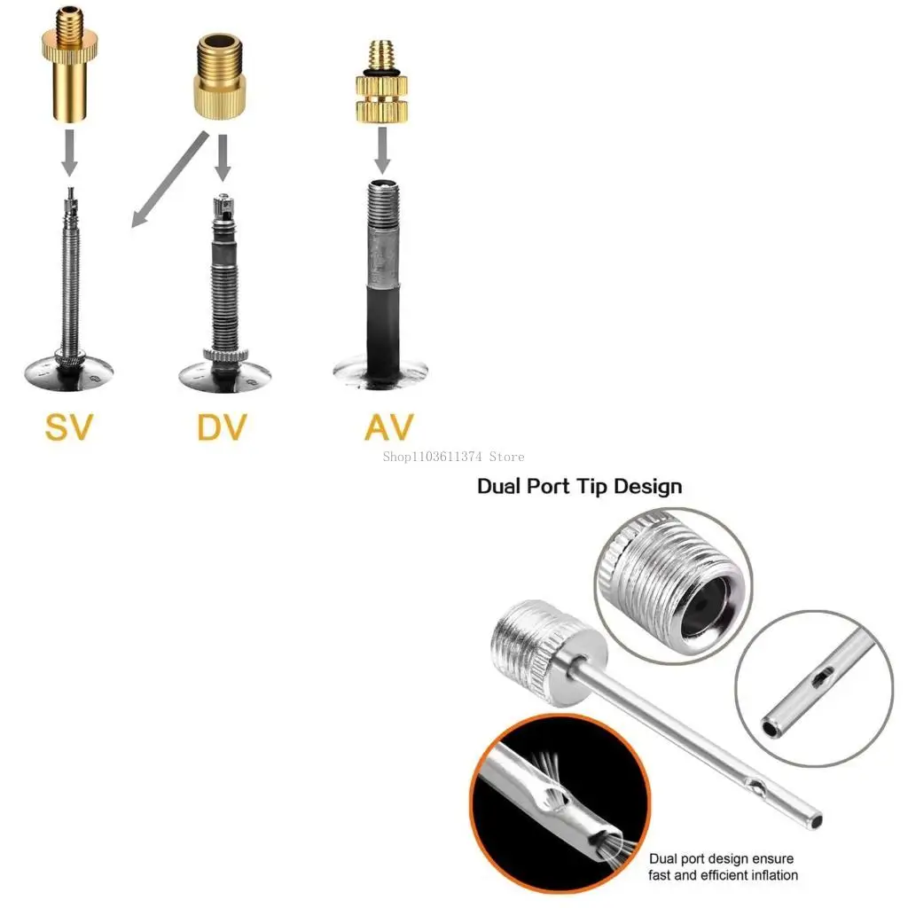 Inflating Balls Tyre Adapter Air Nozzle Adapter Balls Needle 
Inflating Balls Tyre Adapter Air Nozzle Adapter Balls Needle