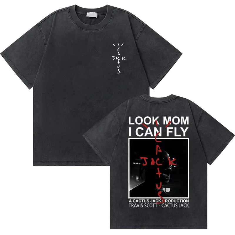 Cactus Jack Utopia T Shirts Look Mom I Can Fly Vintage Washed Old Tshirt Streetwear Men Hip Hop Oversized Short Sleeve T-shirts
Cactus Jack Utopia T Shirts Look Mom I Can Fly Vintage Washed Old Tshirt Streetwear Men Hip Hop Oversized Short Sleeve T-shirts