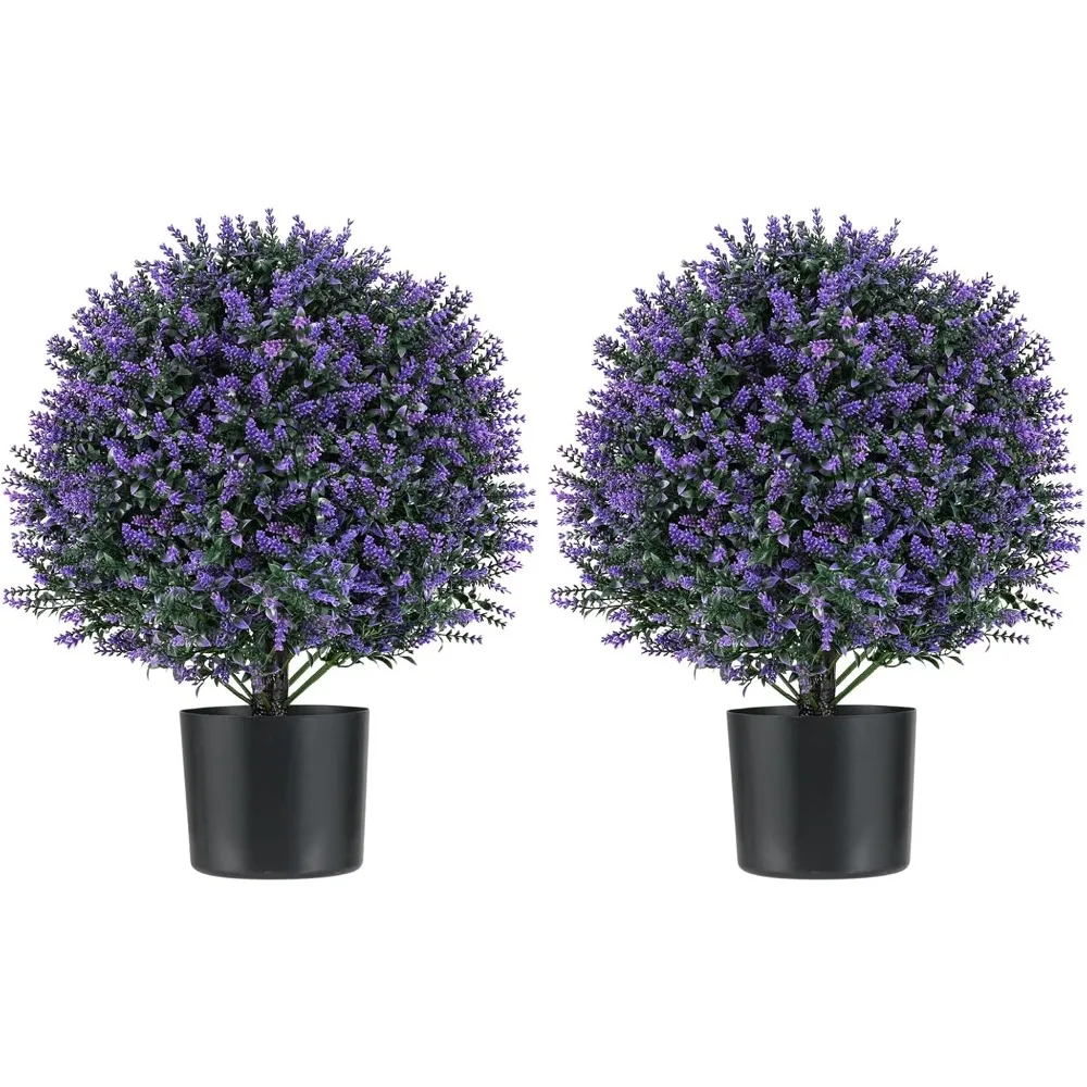 21.5’’ Artificial Lavender Topiary Ball Tree, Set of 2 Faux Potted Plants Artificial Shrubs Bushes with Flowers, Fake Evergreen
21.5’’ Artificial Lavender Topiary Ball Tree, Set of 2 Faux Potted Plants Artificial Shrubs Bushes with Flowers, Fake Evergreen