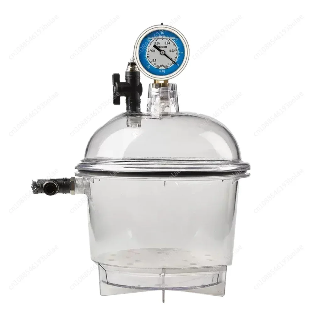Laboratory Plastic Vacuum Dryer Transparent Vacuum Drying Vessel Polycarbonate Storage Tank Ball Valve Pressure Gauge 150MM
Laboratory Plastic Vacuum Dryer Transparent Vacuum Drying Vessel Polycarbonate Storage Tank Ball Valve Pressure Gauge 150MM