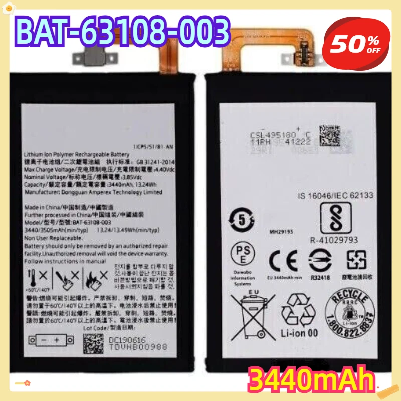 For BlackBerry Keyone Battery Replacement (3440mAh, BAT-63108-003) - TLP034E1
For BlackBerry Keyone Battery Replacement (3440mAh, BAT-63108-003) - TLP034E1