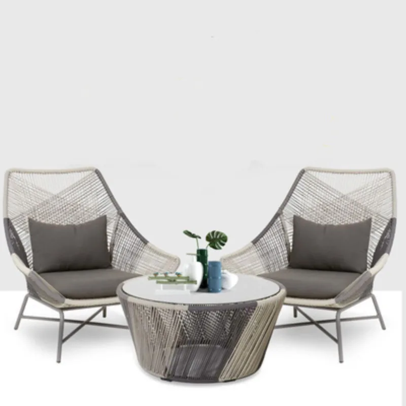 Outdoor tables and chairs Balcony rattan chairs Tea table three-piece set Garden leisure rattan chairs three-piece set
Outdoor tables and chairs Balcony rattan chairs Tea table three-piece set Garden leisure rattan chairs three-piece set