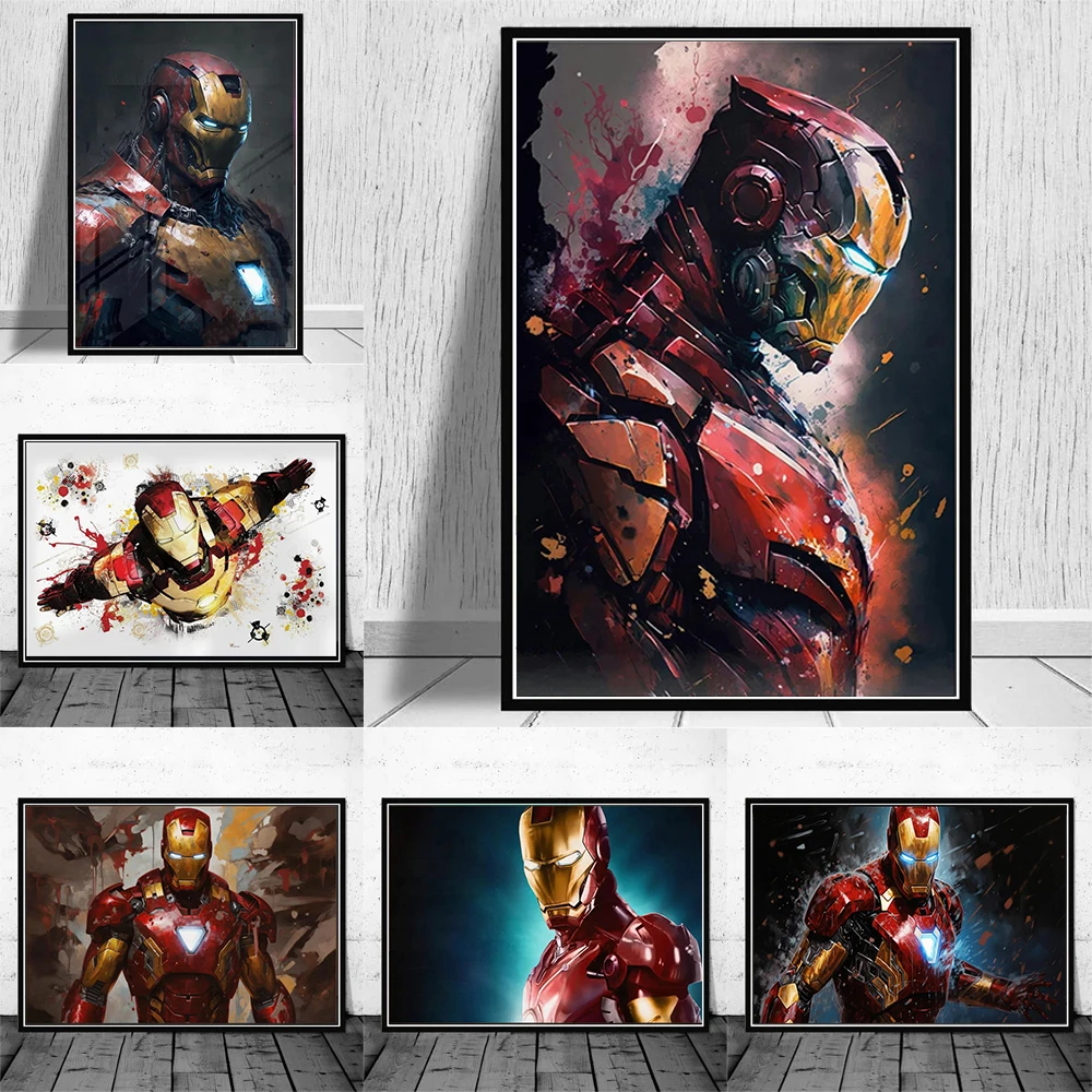 DC Movie Hero Iron Man Movie Posters Watercolor Paintings Canvas Fashion Pop Prints Wall Art Modern Home Living Room Decor Gifts
DC Movie Hero Iron Man Movie Posters Watercolor Paintings Canvas Fashion Pop Prints Wall Art Modern Home Living Room Decor Gifts