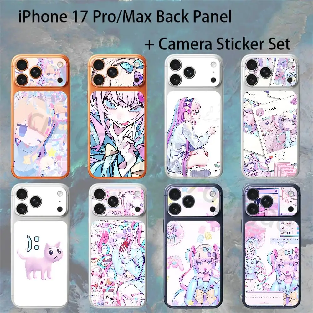 Needy Girl Overdose Game For iPhone 17Pro/ProMax Battry Back Cover with Camera Decal Skin Rear Protective Sticker Film