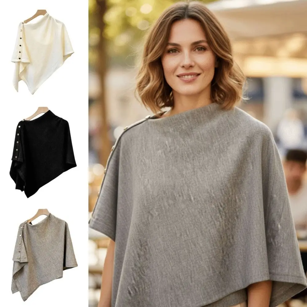 New with Button Pashmina Shawl Thick Warm Shoulder Top Irregular Casual Knitted Thick Warm Poncho Autumn Winter
New with Button Pashmina Shawl Thick Warm Shoulder Top Irregular Casual Knitted Thick Warm Poncho Autumn Winter