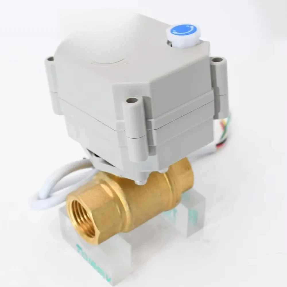 Tonheflow DN15 1/2 Inch Mini Brass Electric Ball Valve Electric Water Valve with Manual Override
Tonheflow DN15 1/2 Inch Mini Brass Electric Ball Valve Electric Water Valve with Manual Override