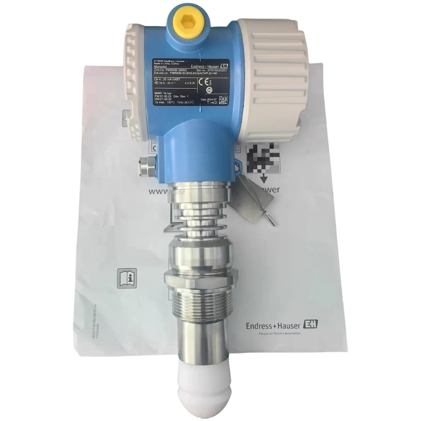 Endress+Hauser FMR60B- 80 GHz Radar Level Meter Continuous Non-contact Type Level Measurement Radar Level Sensor
Endress+Hauser FMR60B- 80 GHz Radar Level Meter Continuous Non-contact Type Level Measurement Radar Level Sensor