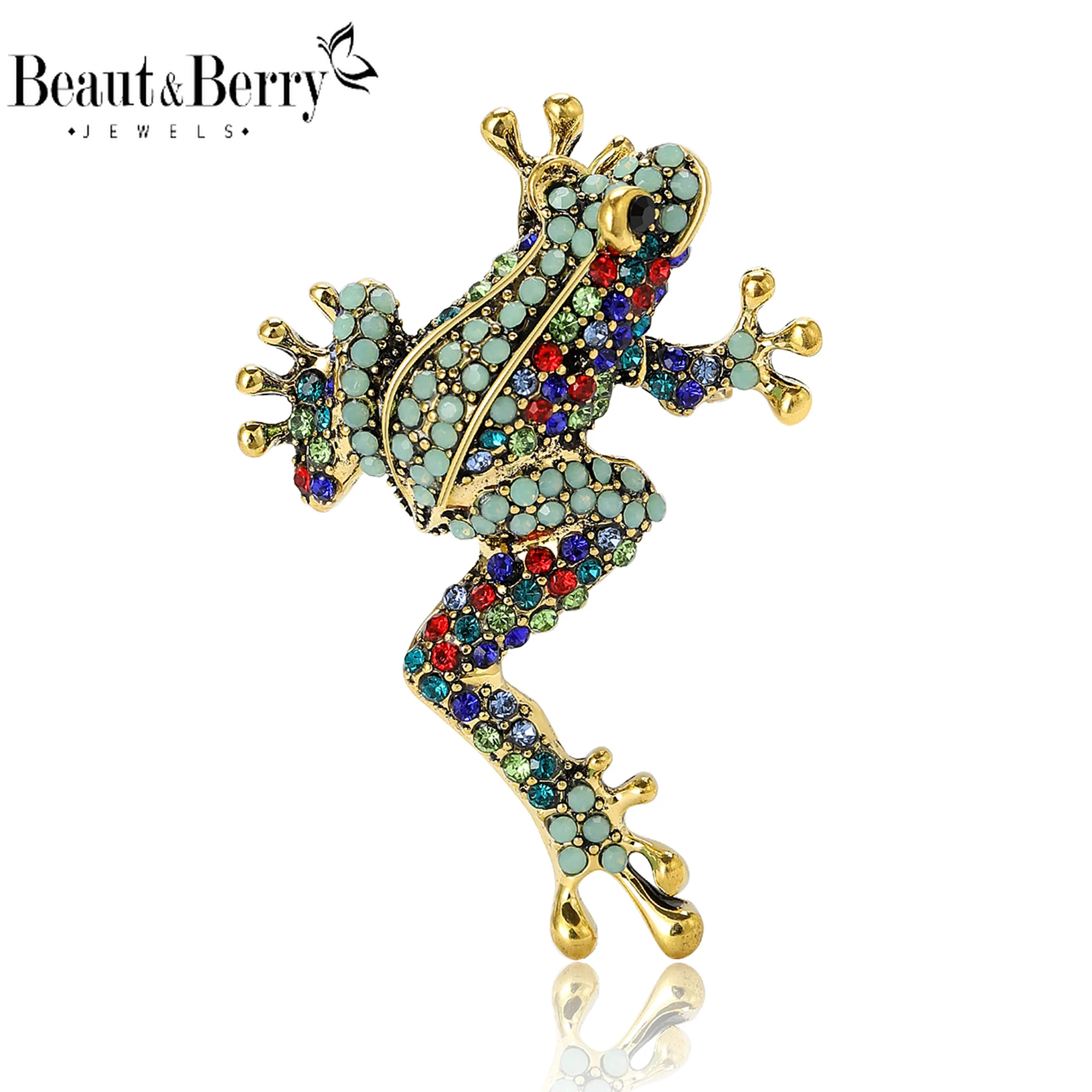 Beaut&Berry Luxury Rhinestone Frog Brooches for Women Animal Pins Casual Party Accessories New Fashion Gifts Friends Decoration
Beaut&Berry Luxury Rhinestone Frog Brooches for Women Animal Pins Casual Party Accessories New Fashion Gifts Friends Decoration