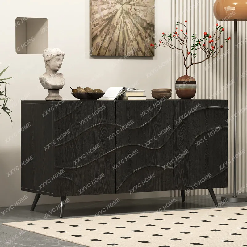High-end relief decorative cabinet living room retro wabi-sandy wind entrance cabinet
High-end relief decorative cabinet living room retro wabi-sandy wind entrance cabinet